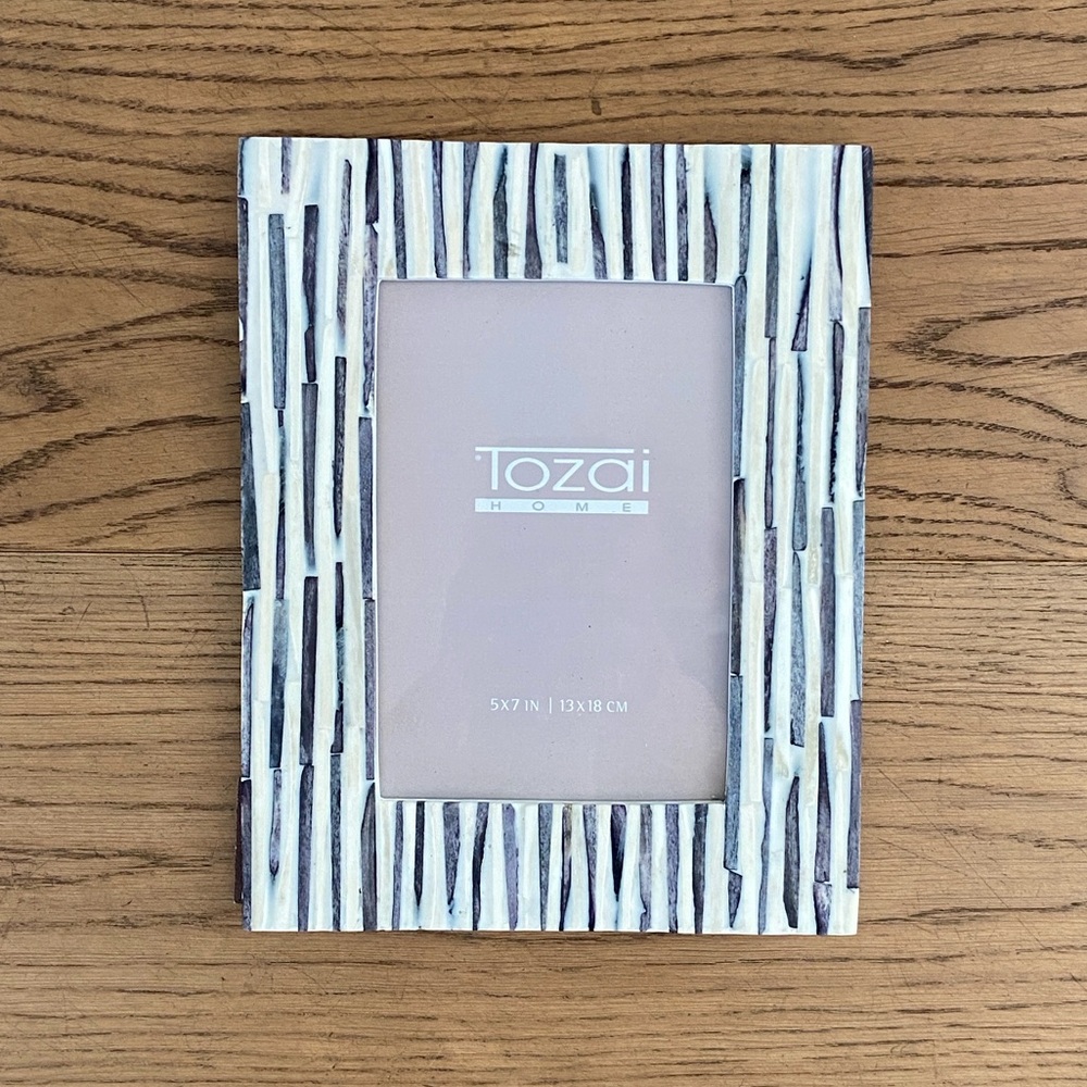 Tozai Grey Stripes Photo Frame - Picture 10 of 10